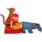 8ft. Airblown Inflatable Christmas Winnie the Pooh in Sledding Scene with Pooh, Eeyore & Tigger